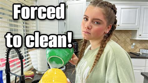 My Parents Force Me To Clean! - YouTube