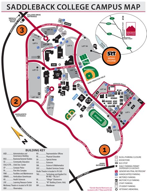 saddleback-college-map-3-060420 - Saddleback Rider Training