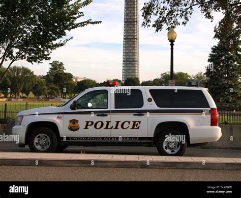 United States Secret Service Uniformed Division Police Department vehicle, Washington DC, USA ...