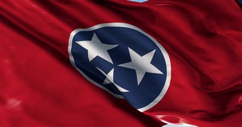 A Beautiful Satin Finish Looping Flag Animation Of Tennessee. A Fully Digital Rendering Using ...