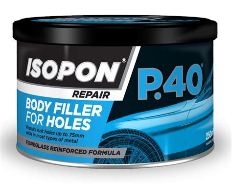 Isopon P40-S Fibreglass Body Filler for Holes & Rust Repair - 250mL 5010796070014 | eBay