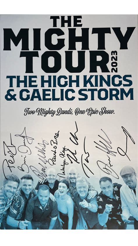 2023 Mighty Tour Poster – Gaelic Storm