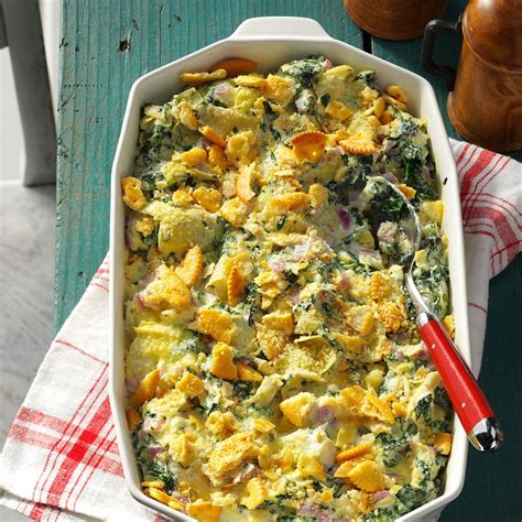 Creamy Parmesan Spinach Bake Recipe | Taste of Home