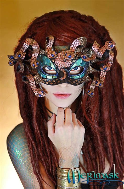 Beki as Medusa, close | Mask face paint, Medusa, Beautiful mask