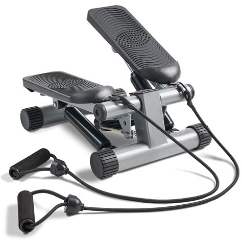 Mini Stepper with Resistance Bands Step Machine w/ LCD Monitor | Sunny ...