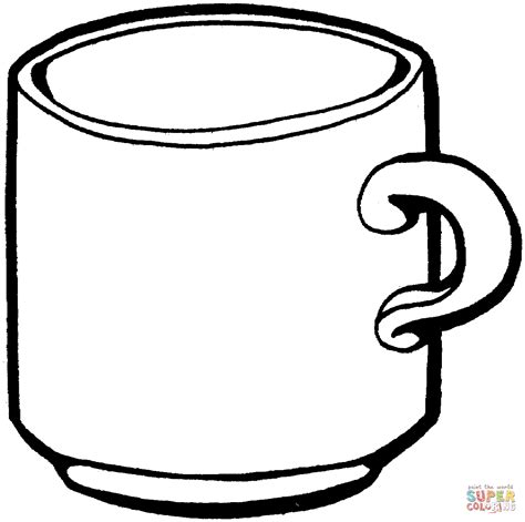 Free Printable Tea Cup Coloring Pages Sketch Coloring Page