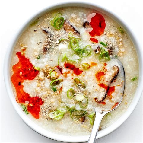 Pork and Shiitake Congee Recipe | Bon Appétit