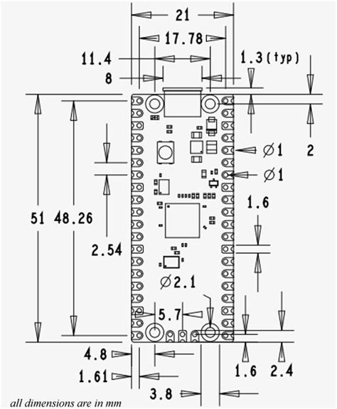 Raspberry Pi Pico Pinout Specifications Datasheet In Detail Images