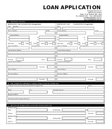 Mortgage Application Templates - 5+ Free Word, Excel, PDF Format ...