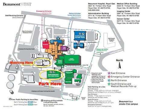 Royal Oak Beaumont Campus Map - Time Zones Map