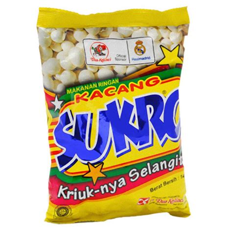 Dua Kelinci Kacang Sukro original 140 gram (4.9 Oz) Coated Peanut Original Taste