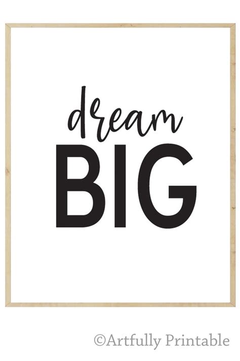 Dream Big Word Printable Kids Word Art Dream Big Instant | Etsy | Bold words, Kids playroom art ...