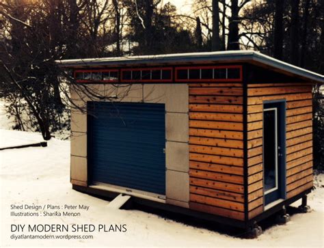 DIY Modern Shed Plans - Etsy