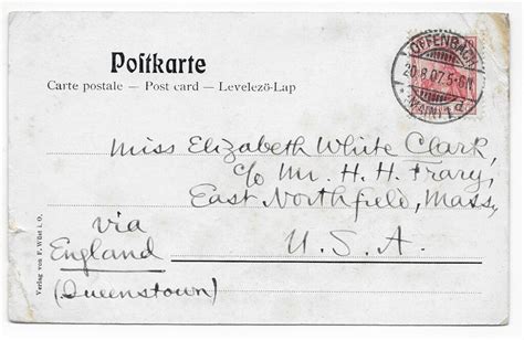 Papa Writes from Offenbach – East Northfield, Massachusetts (1907 ...