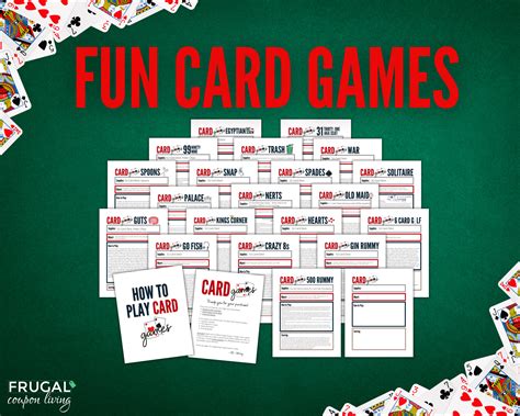 20 Super Fun Family Card Games with a Standard Deck - Print Today!