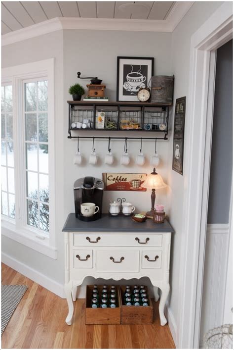 Create a Home Coffee Station, Enjoy Takeout Coffee At Home - The DIY Life