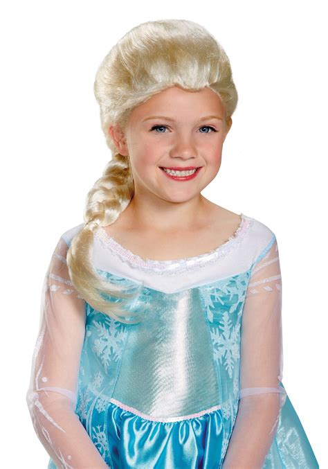 Girls Frozen Elsa Wig