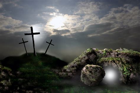 Empty Tomb Jesus Crucifixion Cross