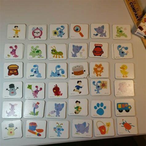 Blue's Clues Memory Game Nick Jr Nickelodeon Match Board Game Complete ...