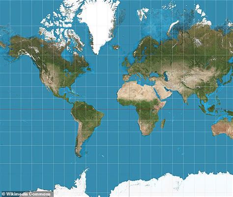 Clever 'to scale' chart reveals the true size of Earth's countries | Daily Mail Online