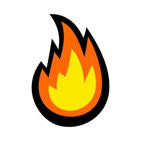 Hot Flame Fireball vector cartoon 552308 Vector Art at Vecteezy