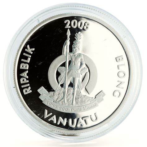 Vanuatu 50 vatu History of Seafaring Ship Europe Clipper silver coin ...