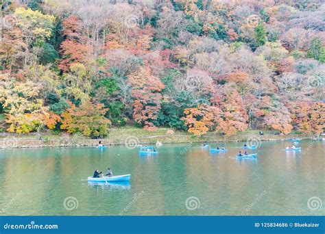 Tourist Sailing at Arashiyama Katsura River in Autumn of Japan Editorial Photo - Image of asia ...