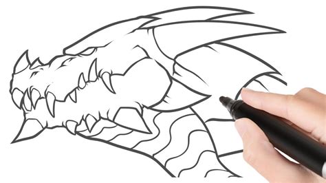 How To Draw A Dragon Head Step By Step For Beginners