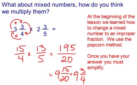 J. Nash - 7th Grade PreAP Math: Multiplying Mixed Numbers