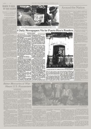 5 DAILY NEWSPAPERS VIE FOR PUERTO RICO'S READERS - The New York Times