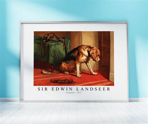 Sir Edwin Landseer Print Download Digital File Suspense 1877 - Etsy