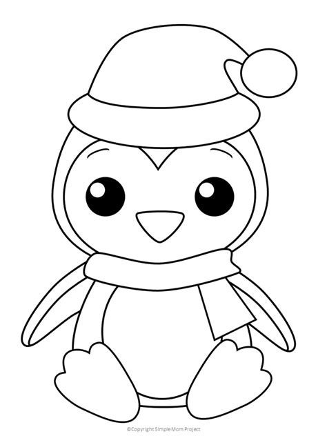 Printable Penguin Coloring Pages