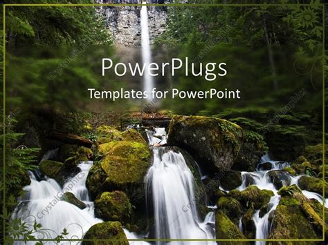 PowerPoint Template: beautiful landscape view of watson waterfall with ...