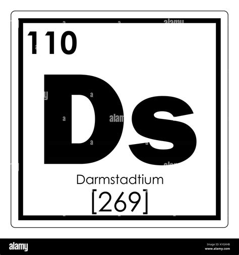 Darmstadtium symbol hi-res stock photography and images - Alamy