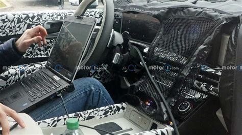 2024 Hyundai Santa Fe Interior Spy Photos Show Big Screen, Paddle Shifters