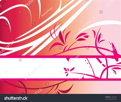 Pink Floral Banner Background Stock Vector (Royalty Free) 14242417 ...