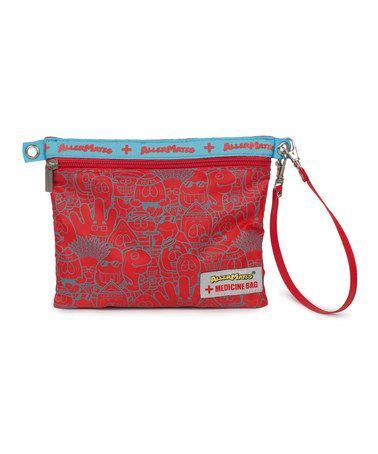 Red Collage Medicine Bag by AllerMates! Holds the EpiPen and the new Auvi-Q auto-injectors as ...