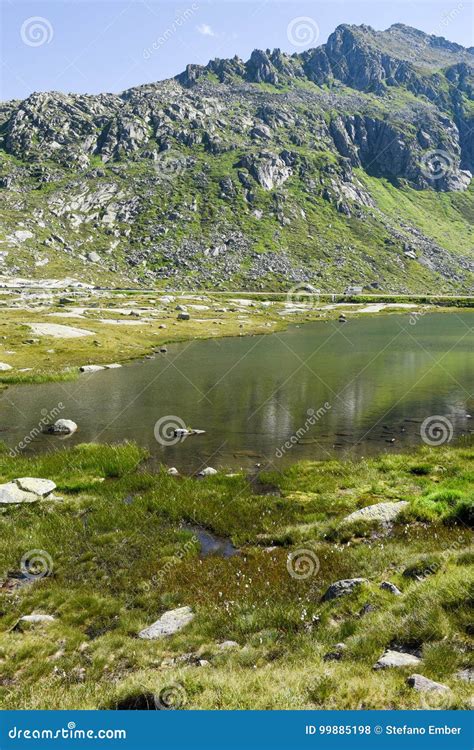 Mountain Landscape of Gotthard Pass Stock Photo - Image of adventure, gottardo: 99885198