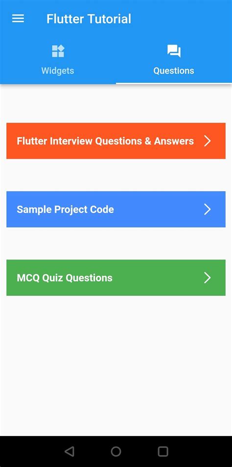 Flutter Tutorial APK for Android Download