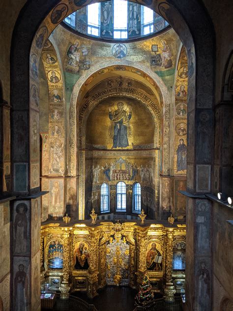 1000-years old mosaics and frescoes of St.Sophia Cathedral, Kyiv ...