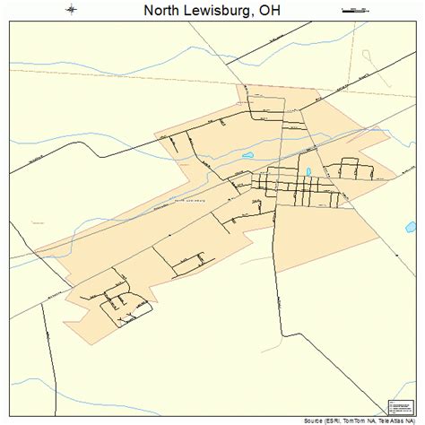 North Lewisburg Ohio Street Map 3956770