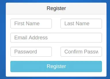 Bootstrap Registration Page Templates Download Free