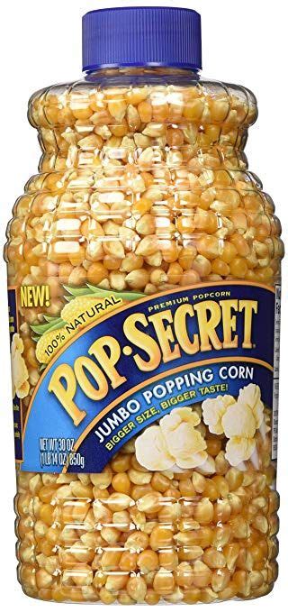 Amazon.com: Pop Secret Premium Jumbo Popping Corn, 30 oz Bottle | Pop secret popcorn, Jar pack, Corn