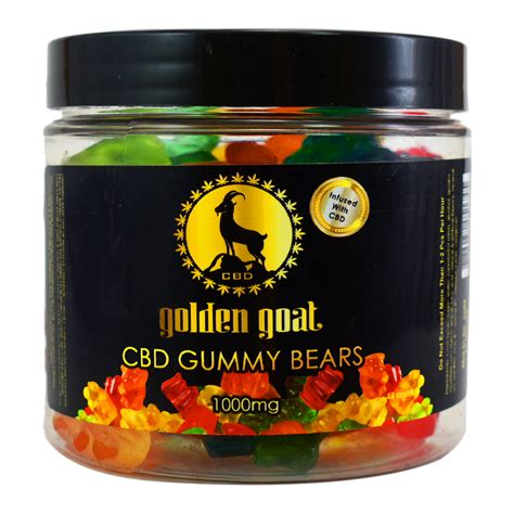 CBD Gummy Bears, 1000MG – 16oz. Jar – Golden Goat