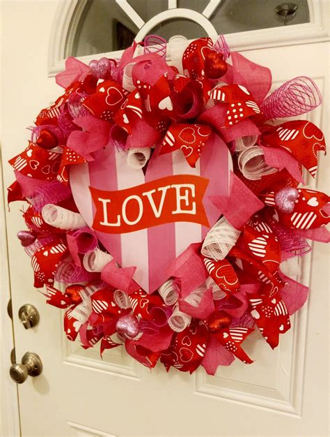 Valentine Heart Wreath - Etsy