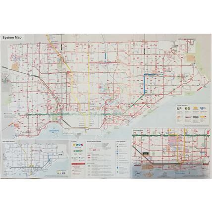 TTC Ride Guide Map 2023 Summer Toronto Canada Subway Bus Public Transit . on eBid United States ...