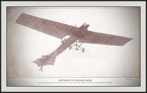 4664 Kunst Antoinette Monoplane This photograph shows one of the most famous types of French ...