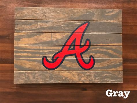 Atlanta Braves Wood Plank - Etsy