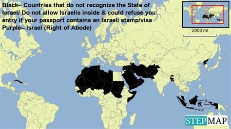 StepMap - Countries that do not recognize the State of Israel or could ...