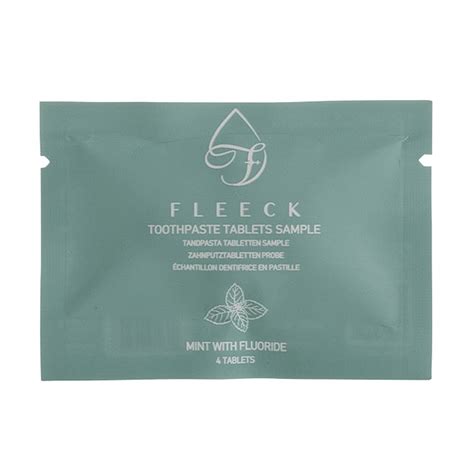 Toothpaste tablets sample • Fleeck